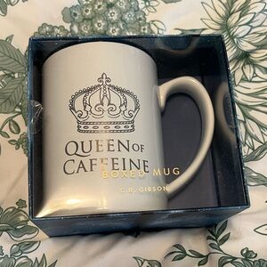 Gibson White Queen of Caffeine Boxed Mug